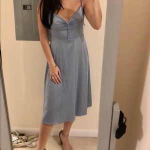 Danielle Bernstein WeWoreWhat Blue Midi Slip Dress - Sz 2